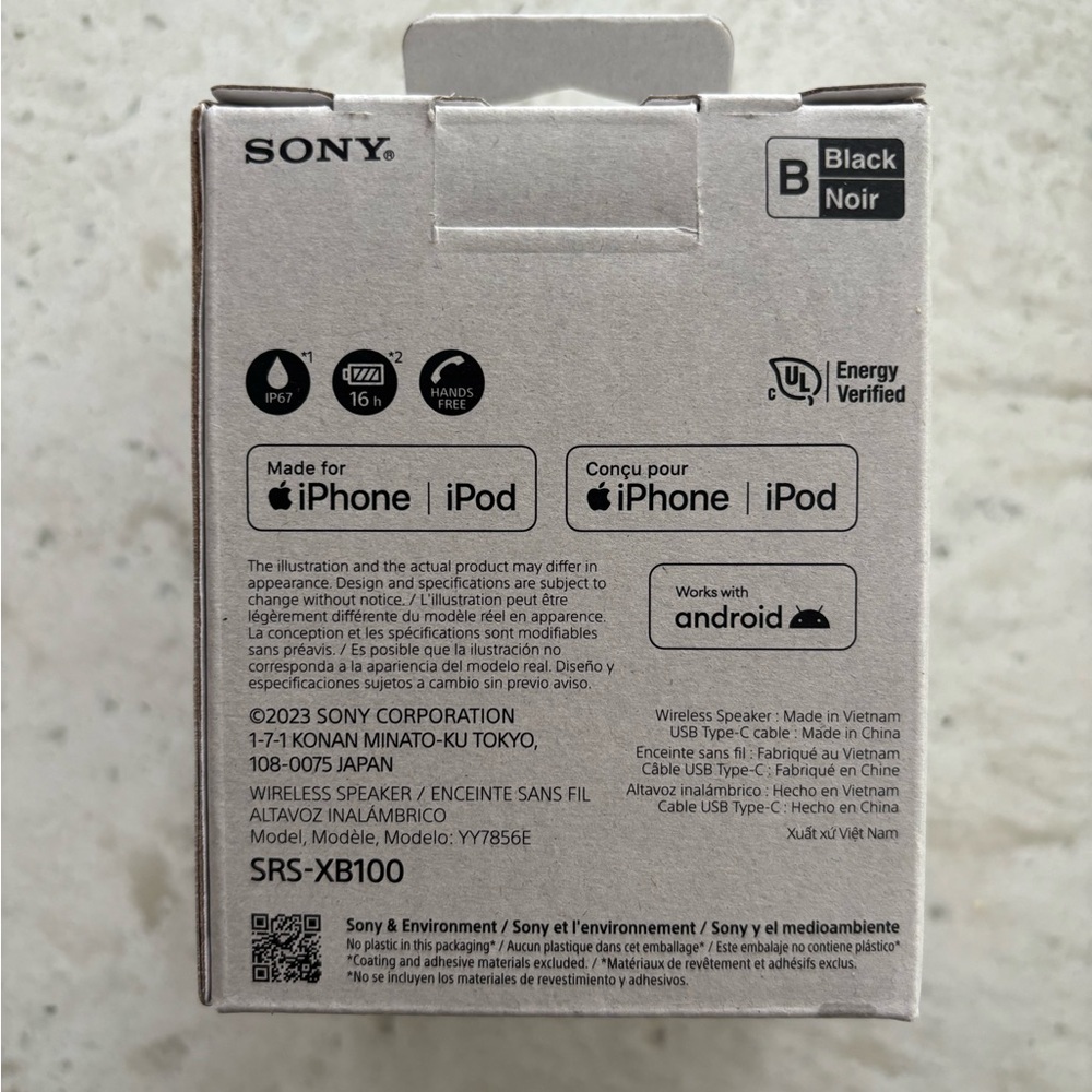 NWT Sony XB100 Portable Speaker - Picture 6 of 10